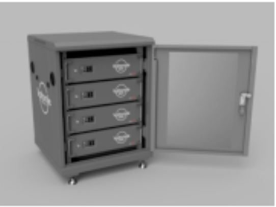 Voltsmile - RPC 14U Cabinet - Inclusief RPC Kabelset - Max 4 Accu's