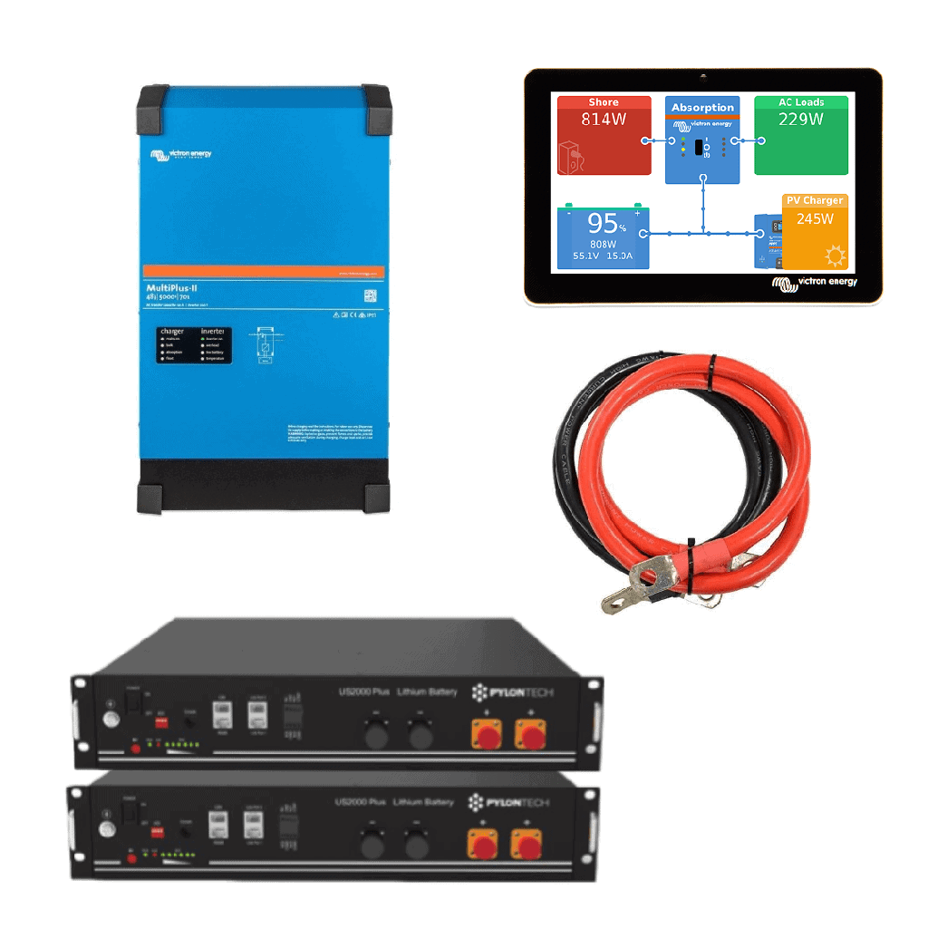 ESS thuisbatterij set 4,8kWh Lithium Accu - 2400W Omvormer