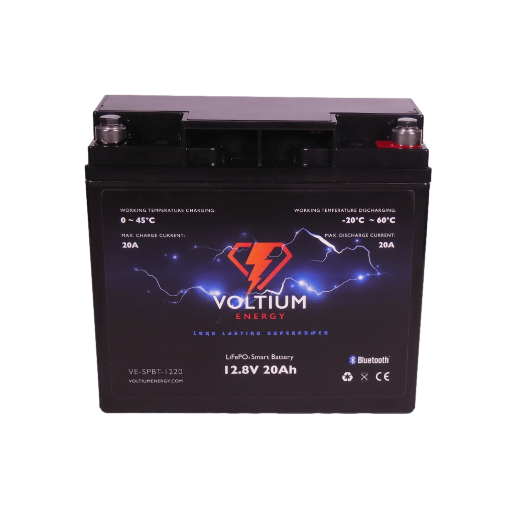 Voltium Energy LiFePO4 Lithium Batterij 12,8 Volt 20Ah 256Wh