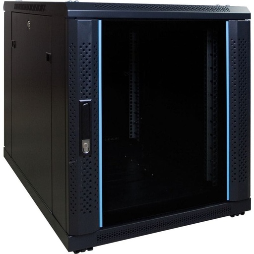 [8719172410716] 27U serverkast met geperforeerde deur 600x600x1400mm (BxDxH)