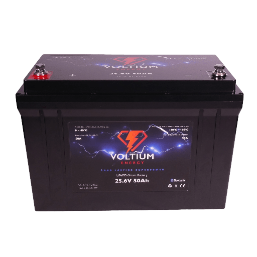 [7434818761731] Voltium Energy LiFePO4 Lithium Batterij 25,6 Volt 50Ah 1280Wh