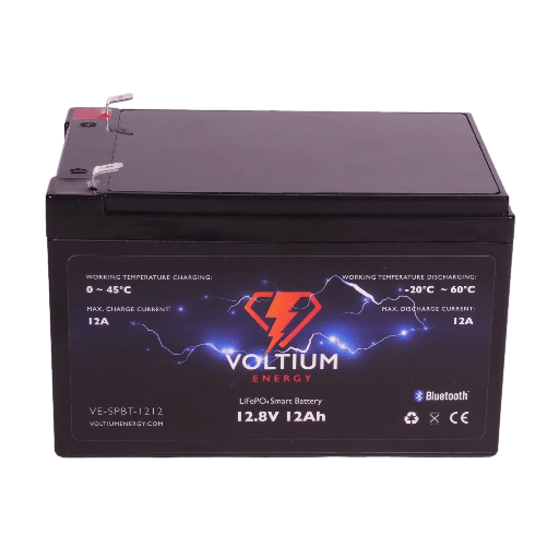 [7434820622617] Voltium Energy LiFePO4 Lithium Batterij 12,8 Volt 12Ah 154Wh