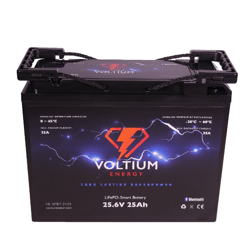 [7434828036072] Voltium Energy LiFePO4 Lithium Batterij 25,6 Volt 25Ah 640Wh