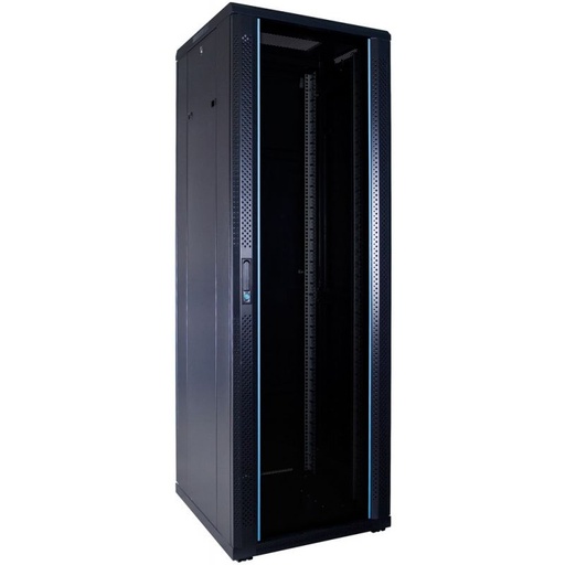 [8719172410747] 37U serverkast met glazen deur 600x600x1800mm (BxDxH)