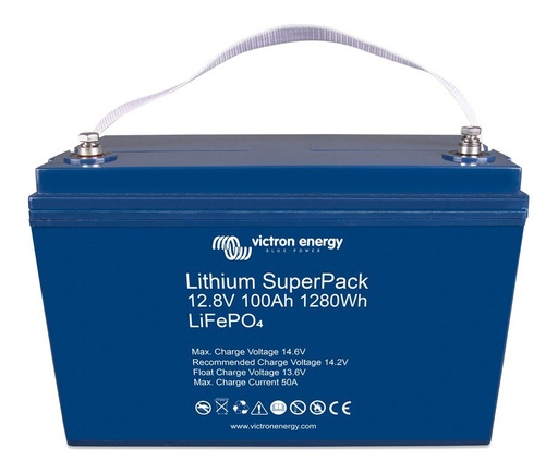 [8719076053019] Victron Lithium Accu SuperPack 12,8V/100Ah (M8) hoge stroom